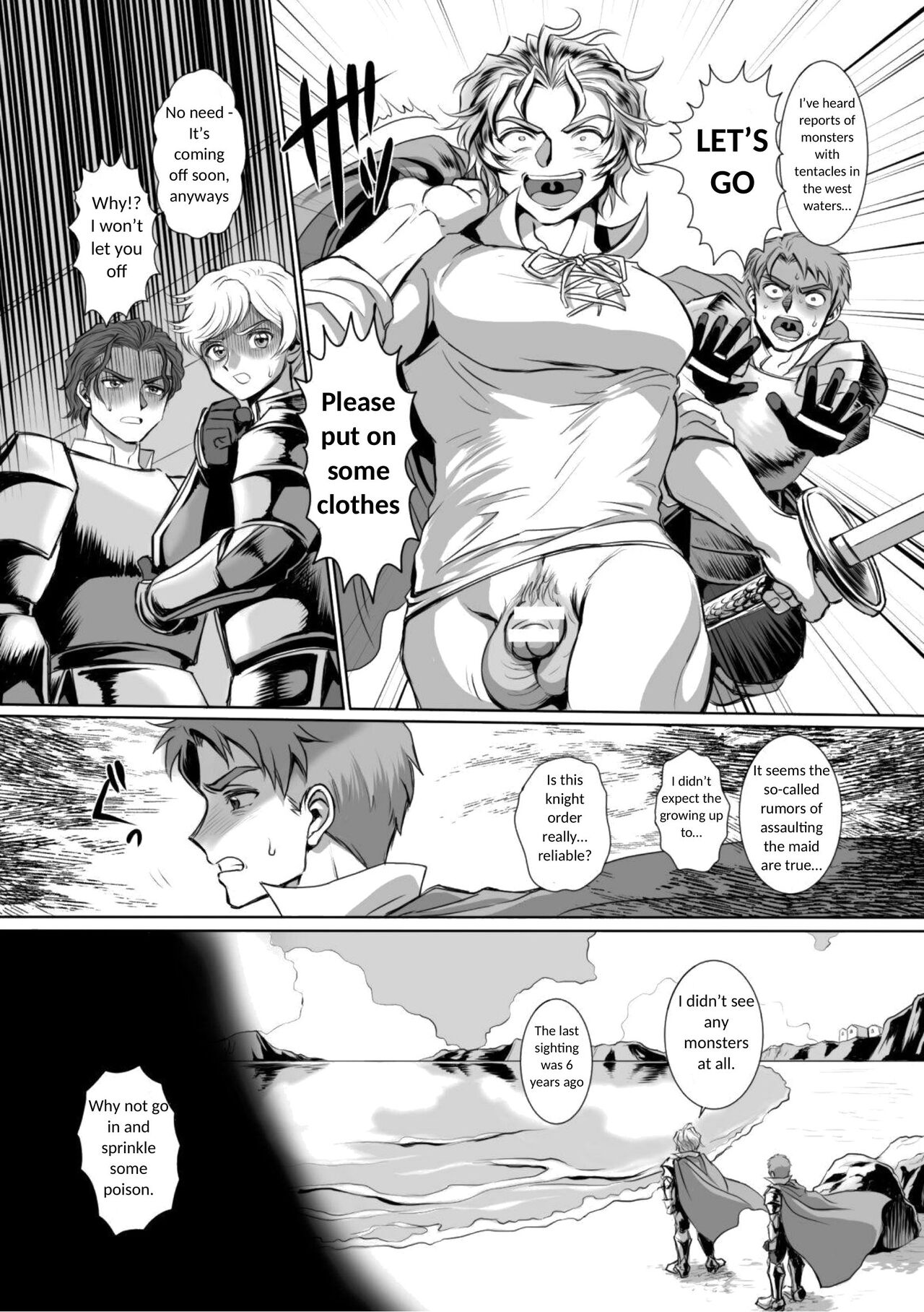 Hyoui Kan Kishi Stallion Kimo Otoko ni Nottorare Buzama Zecchou! | Possessed Knight Stallion -Taken Over By Disgusting Man Raped and Climaxes Unsightly- Ch. 2 page 8 full