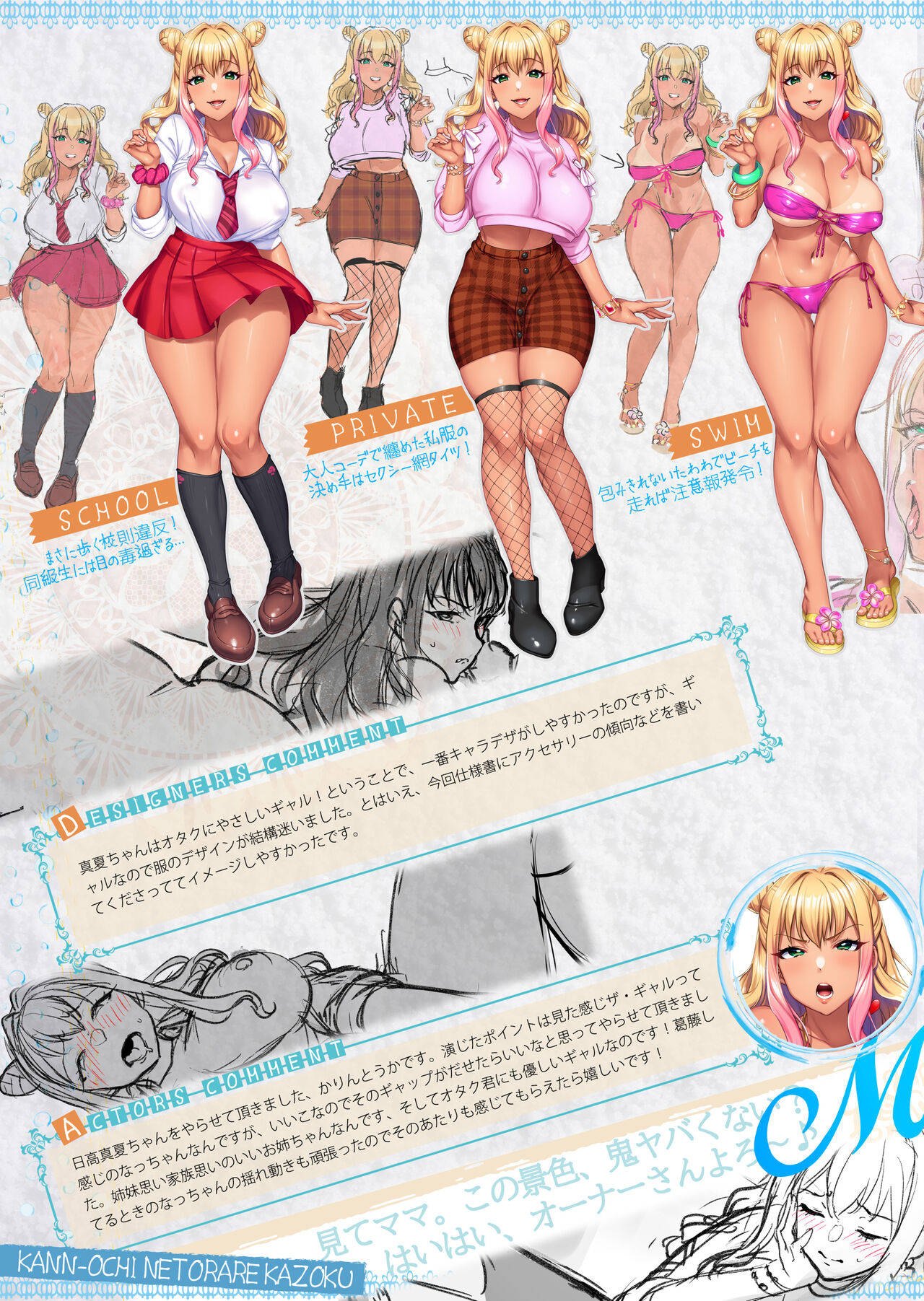 Kan'ochi x Netorare Kazoku ~Anata, Yurushite. Watakushi-tachi, Uwaki Sex ni Honki de Hamacchatta no~ -Settei Shiryoushuu- page 7 full