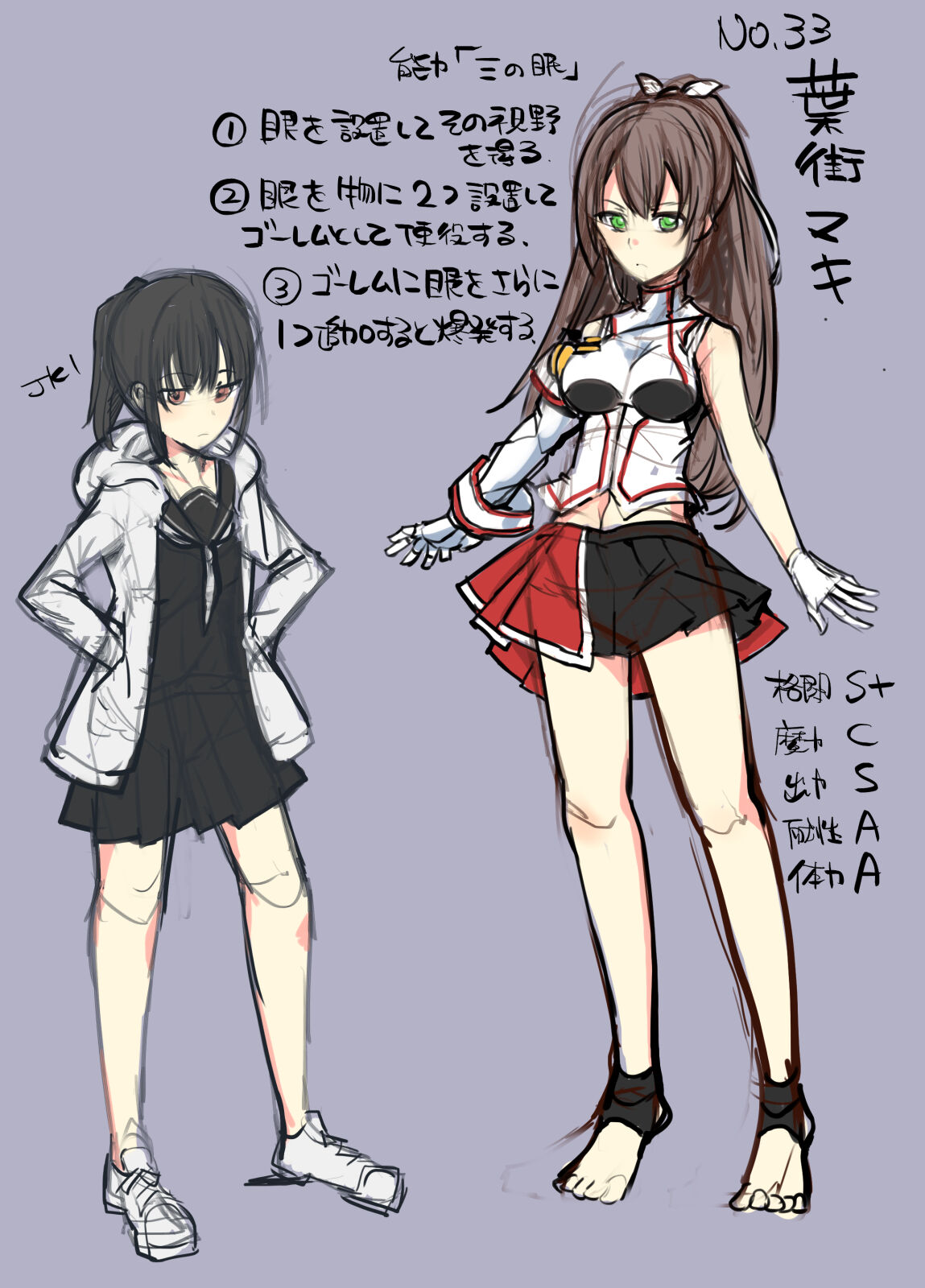 Majutsu Gakuto Maki, Classmate no Mae de page 2 full