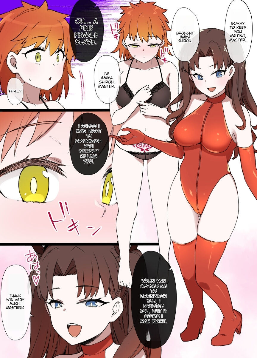 A manga about Shirou Emiya who went to save Rin Tohsaka from captivity and is transformed into a female slave through physical feminization and brainwashing page 6 full