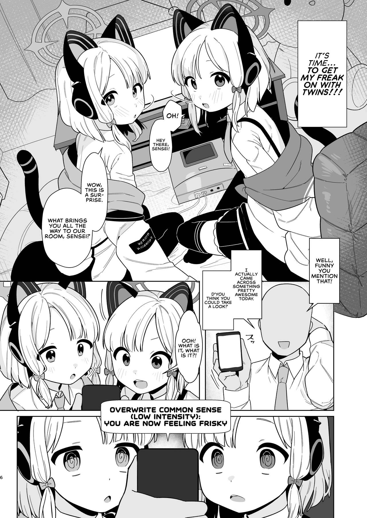 BluArch Saimin-bu 2 ~Saiba Midori & Momoi Hen~ | The Blue Archive Mind Control Club ~Gamer Twins Chapter~ page 5 full