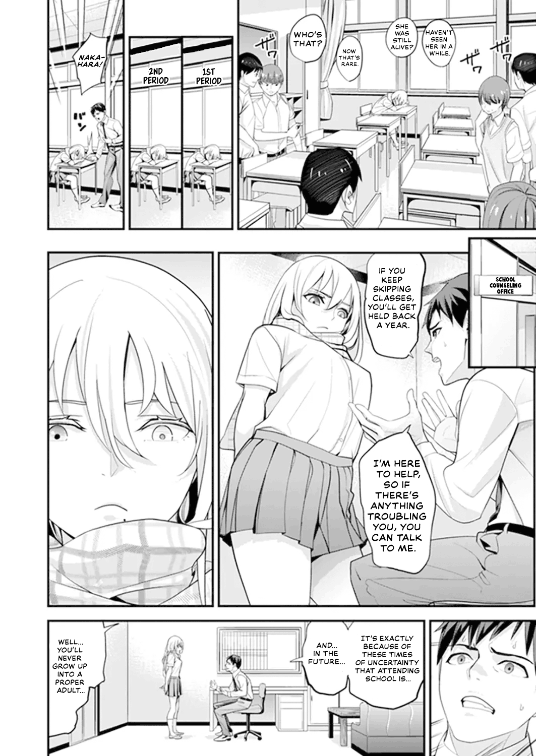 My first time with sensei. - Hold me tight until it hurts - Kyou, Sensei to Hajimete o. - Kizutsuku Made Tsuyoku Daite page 8 full
