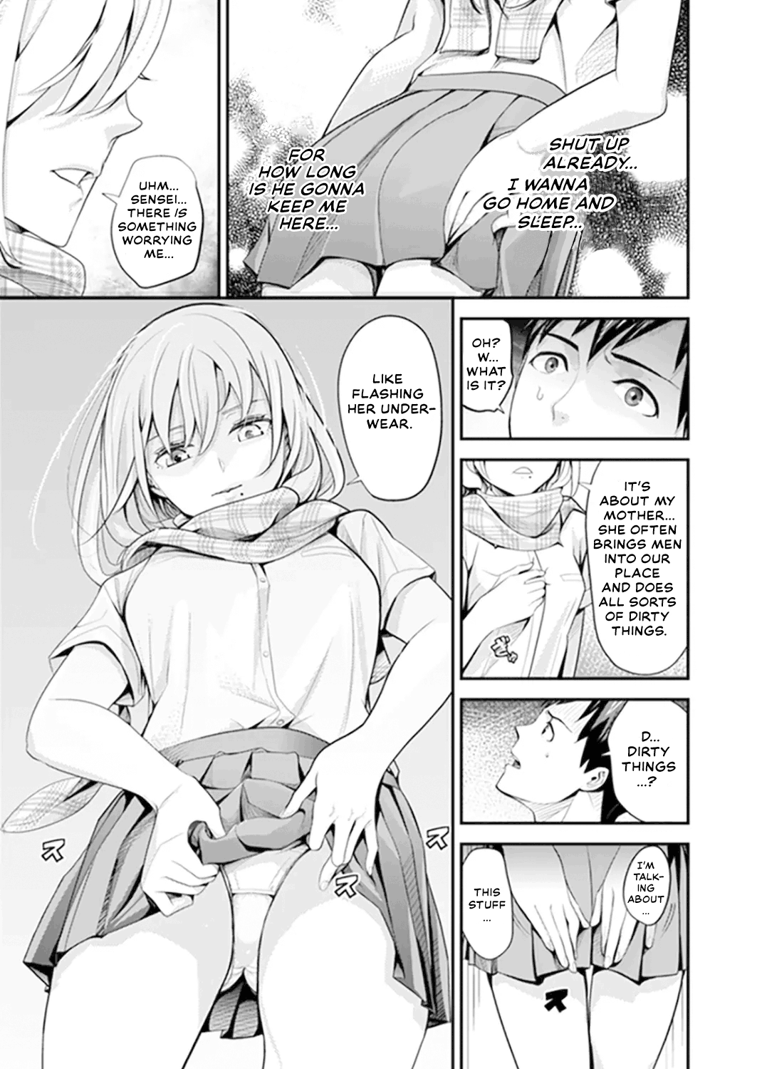 My first time with sensei. - Hold me tight until it hurts - Kyou, Sensei to Hajimete o. - Kizutsuku Made Tsuyoku Daite page 9 full