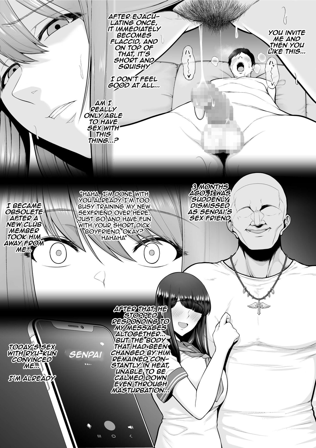 Sequel of Sequel of sequel of My Older Cheerleader Girlfriend is Being Cuckolded by Senior's Big Dick | Zoku Zoku Zoku Toshiue Cheerleader no Kanojo o Senpai no Dekachin ni Netorareru page 4 full