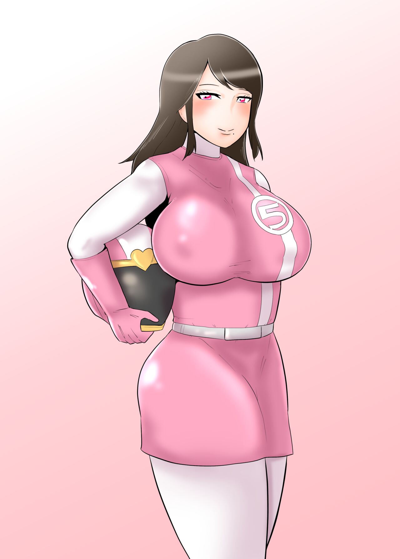 Hitozuma Heroine Sentouin "Momoko" Seigi no Heroine Haiboku Sennou Akuochi NTR page 2 full