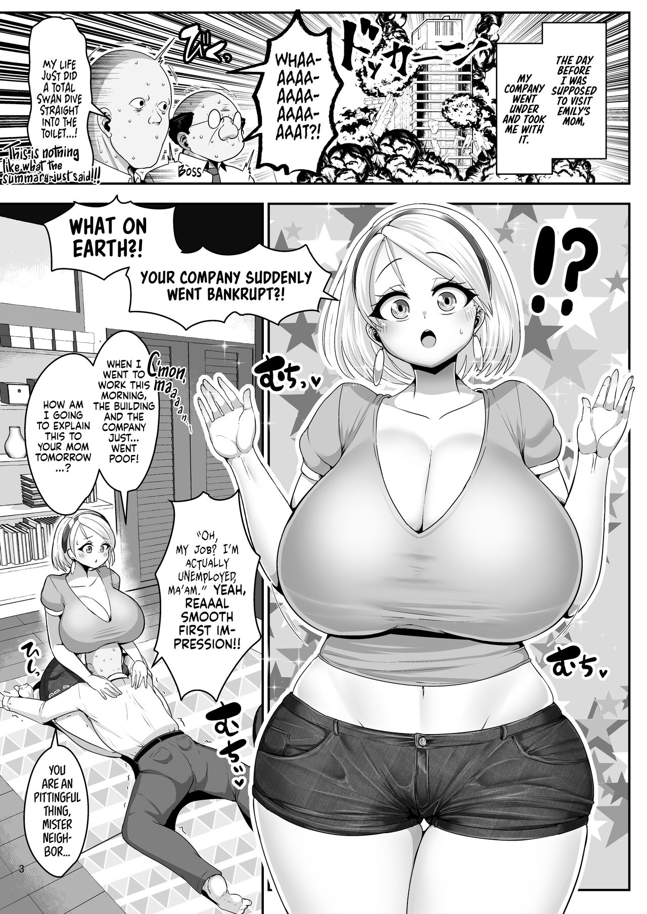 H Daisuki Kinpatsu Hakujin Bakunyuu Ryuugakusei ga Tonari no Heya ni Hikkoshite Kita!! 2 ~Mama mo Ore no SeFri ni Natta!!~ page 4 full