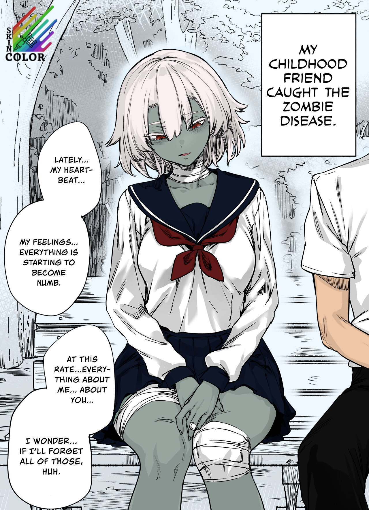 Zombi-Kei Osananajimi-chan ni Sei no Jikkan o Oshierarechau Manga | A Manga About Teaching My Zombie Childhood Friend The Real Feeling of Sex page 1 full