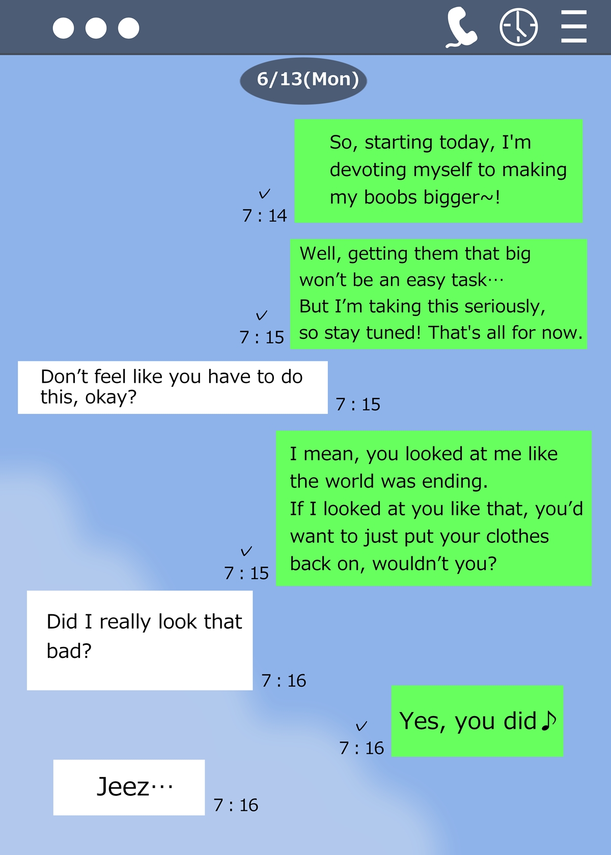 Minori no Chounyuu-ka Kiroku ~Ore no Tame ni Oppai Ookiku shite kureru Kanojo~ page 7 full