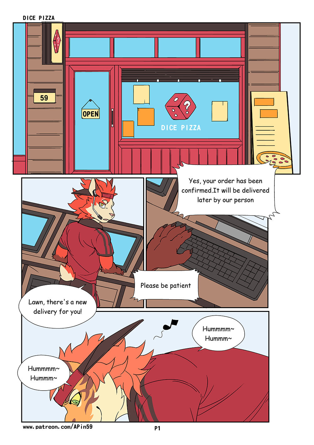 Dice Pizza page 1 full