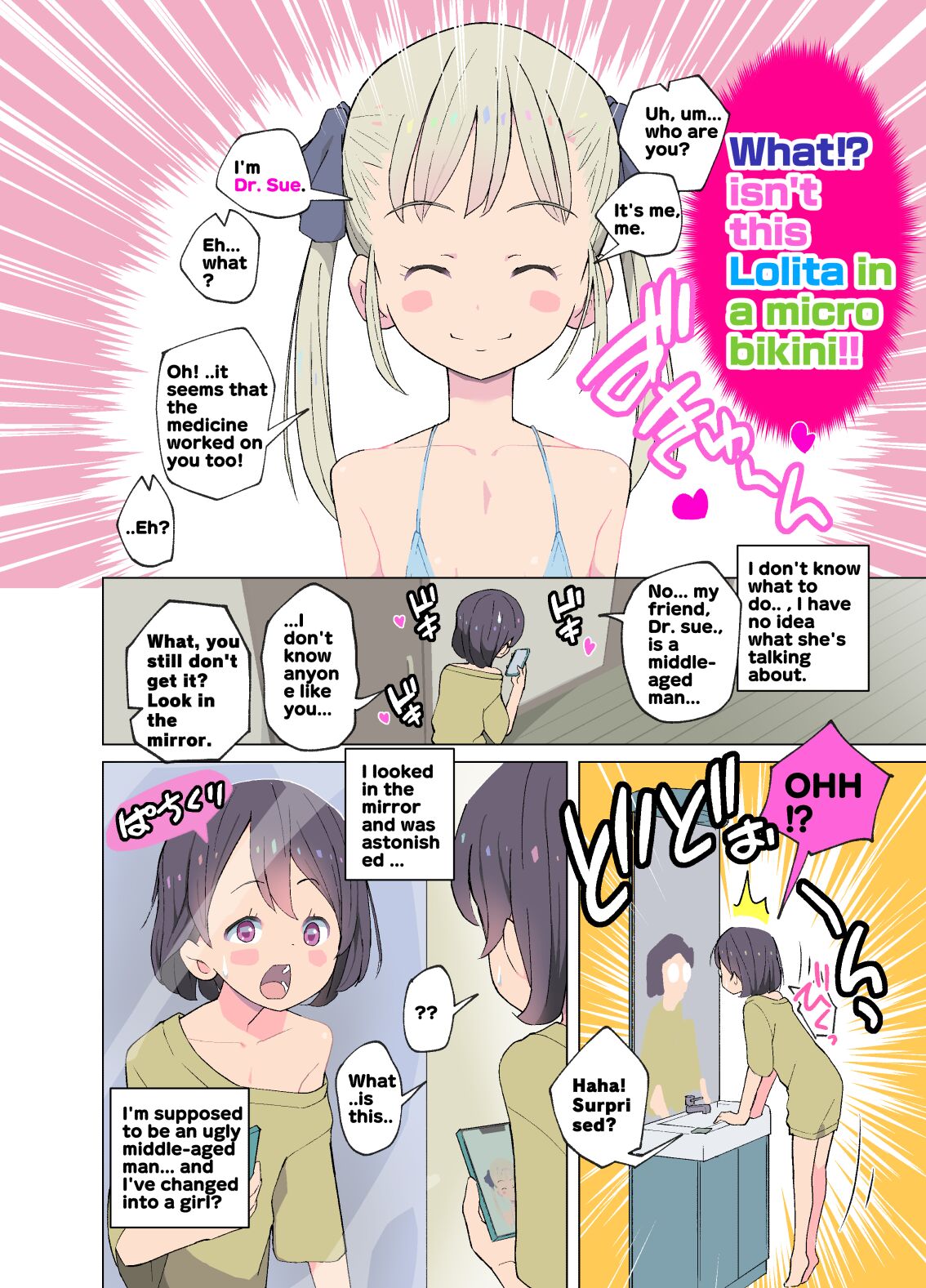 Oji-san ga Onnanoko ni TS Shitara Yuri Shoujo to Nakayoku Naremashita | Middle-aged man TS to girl, and got along with a yuri girl. page 8 full