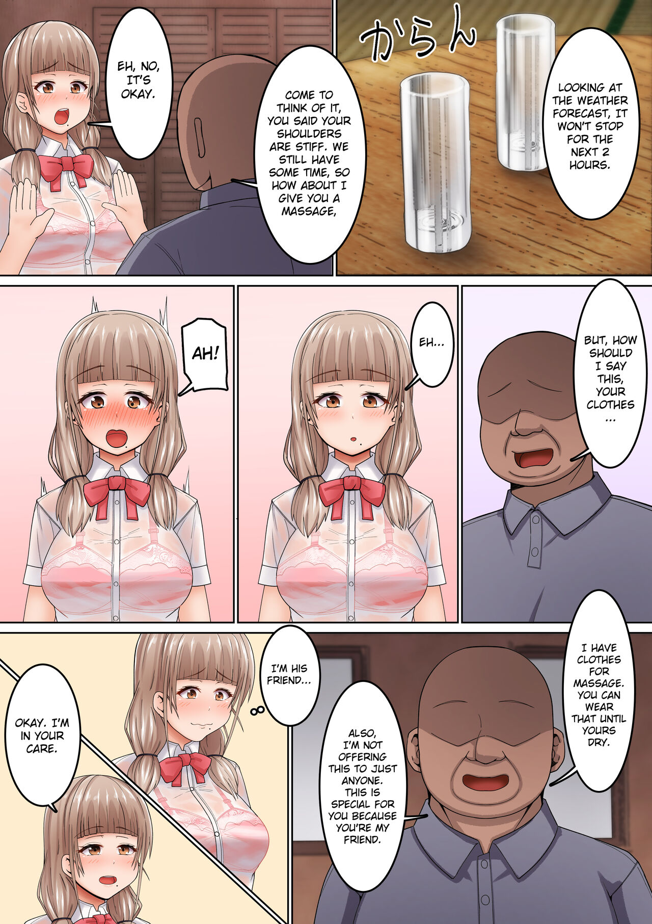 Seikan Massage ni Aragaenai! ~Oji-san ni Ikasare makuru Bocchi JK~ | I can't resist his erotic massage! ~ A socially awkward. JK who is made to cum by an Ojisan ~ page 7 full