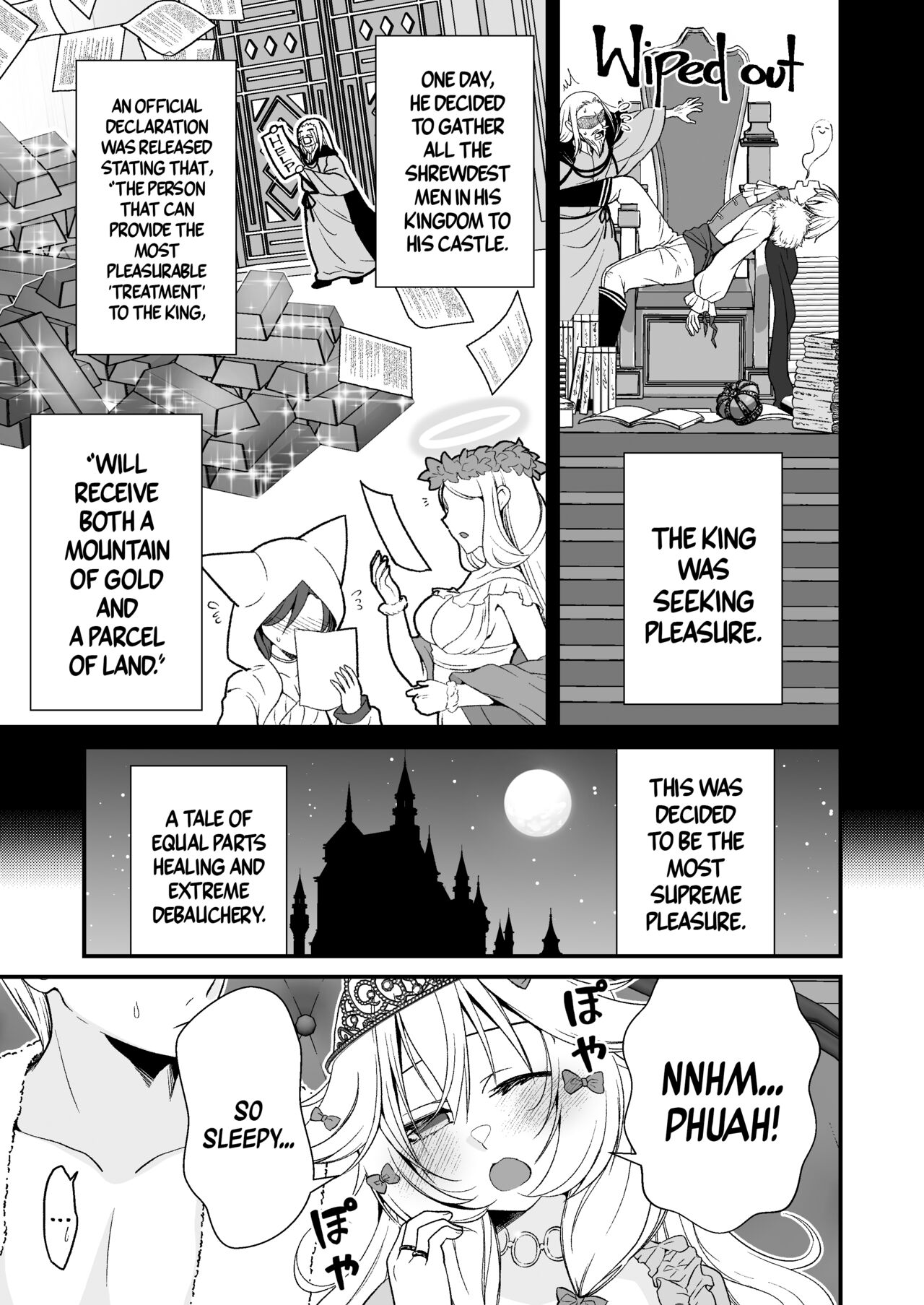 Nemuri no Hime no Mucchimuchi na Karada de Seieki no Sewashitemorau page 3 full