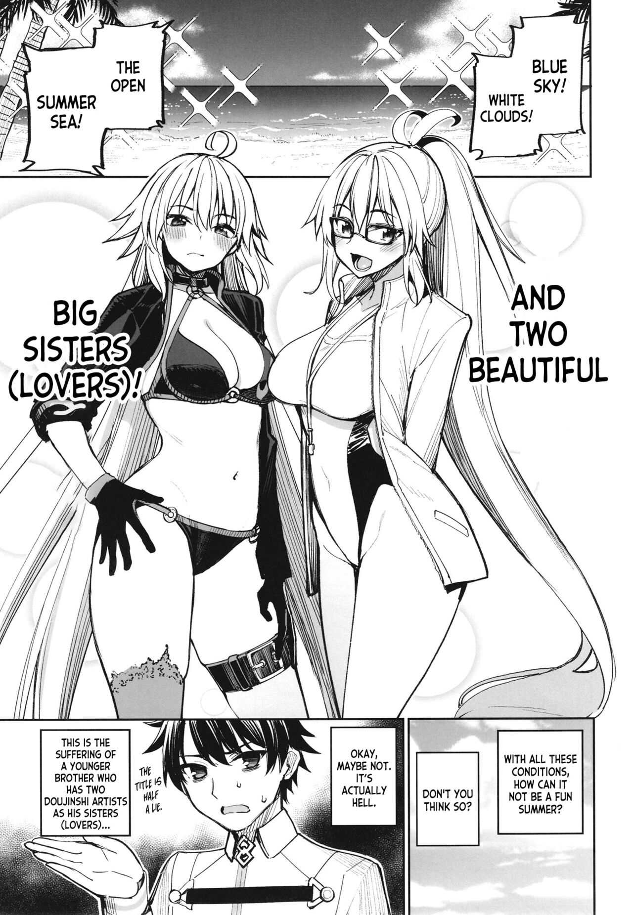 Ane-tachi ga Natsu no Umi demo Guigui Kuru Ken. page 4 full