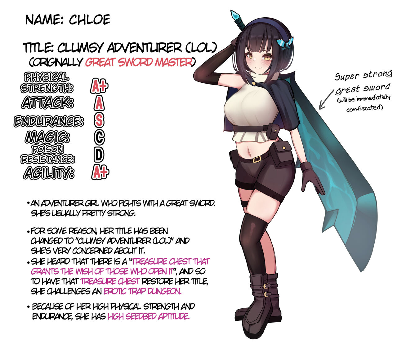 A story about a  Great Sword Master Adventurer who challenges a dungeon where tentacles lurk page 2 full