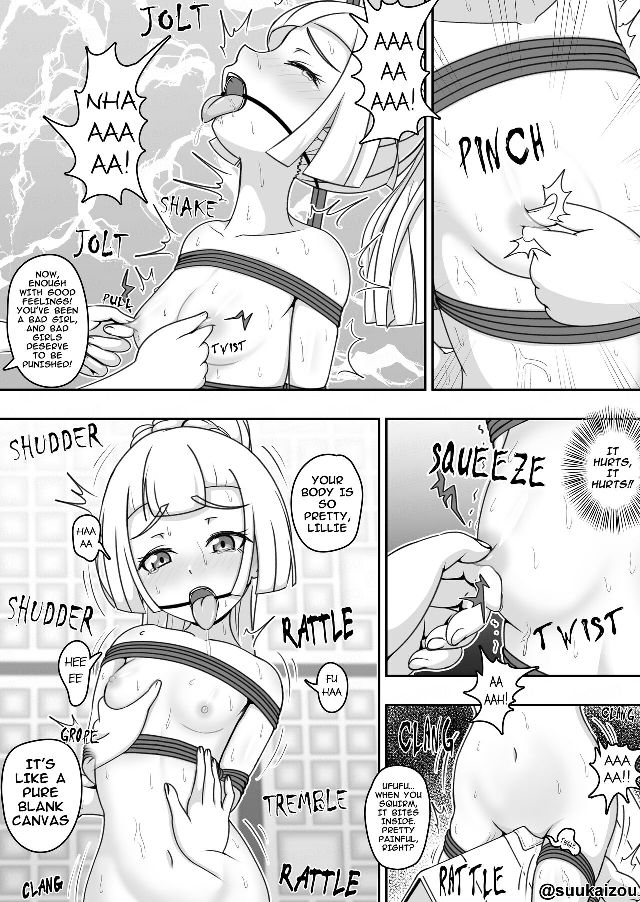 Lillie ga Lusamine ni Oshioki Sareru | Lillie gets spanked by Lusamine page 3 full