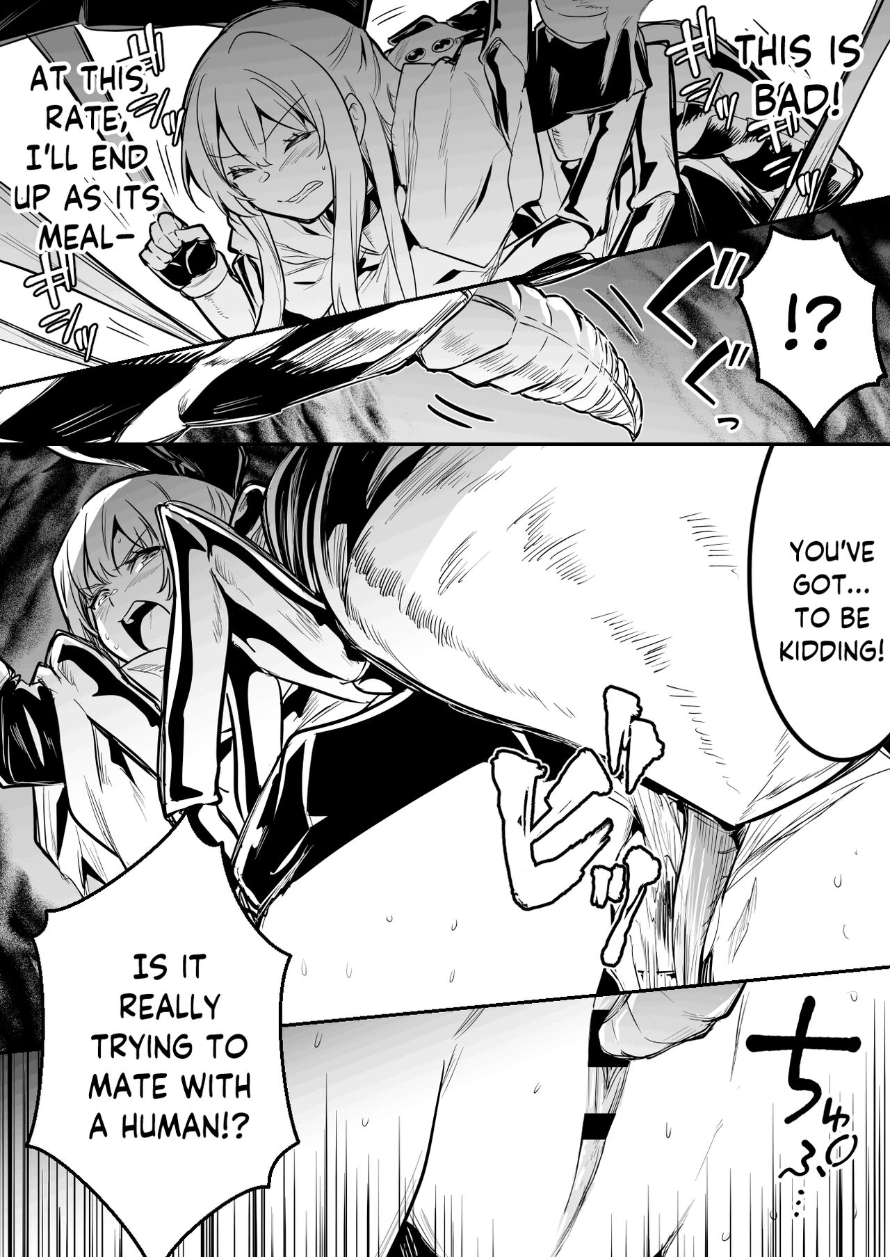 Kumo-gata no Mamono no Toubatsu ni Kite Gyaku ni Osowarechau Boukensha-chan page 3 full