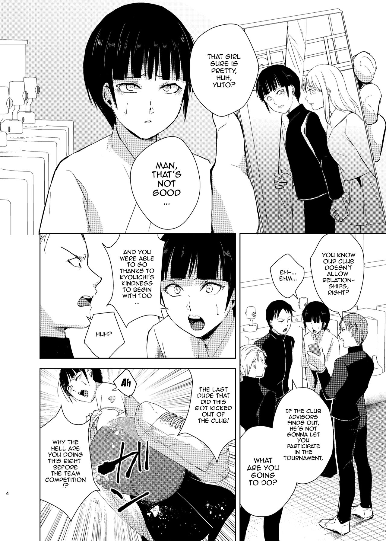 Kyuudou Danshi x Mesu Ochi Choukyou Senpai ni Naisho de Kanojo Tsukuttara Seisai Rape saremashita page 5 full