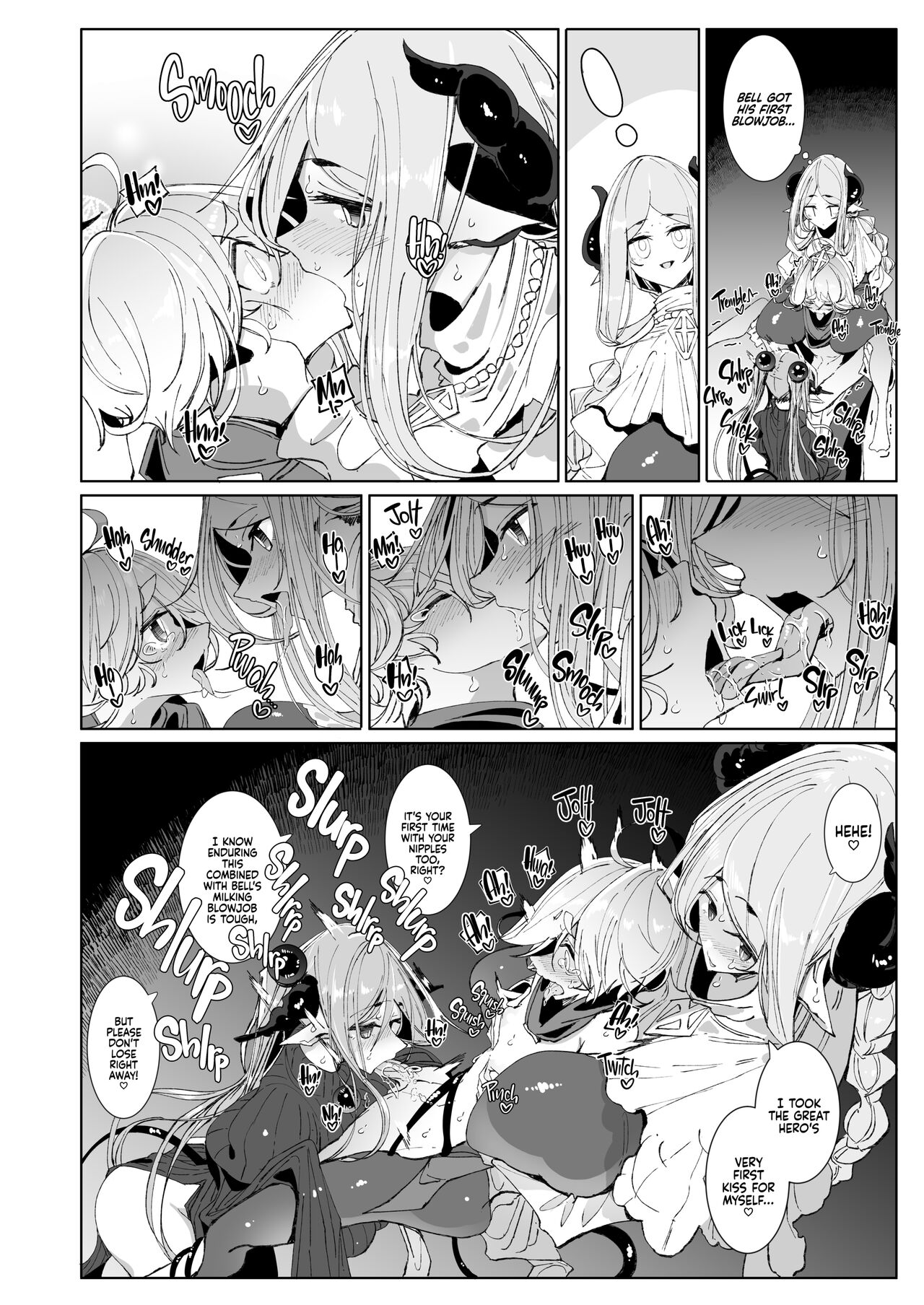 Maou Toubatsu o Oeta Yuusha-kun to Futanari Inma Futari ga Yarukotonante Kimatteru yo ne! |The Demon Lord Is Gone, the World Is at Peace... What Are the Hero and His Futa Succubi Gonna Do!? page 9 full