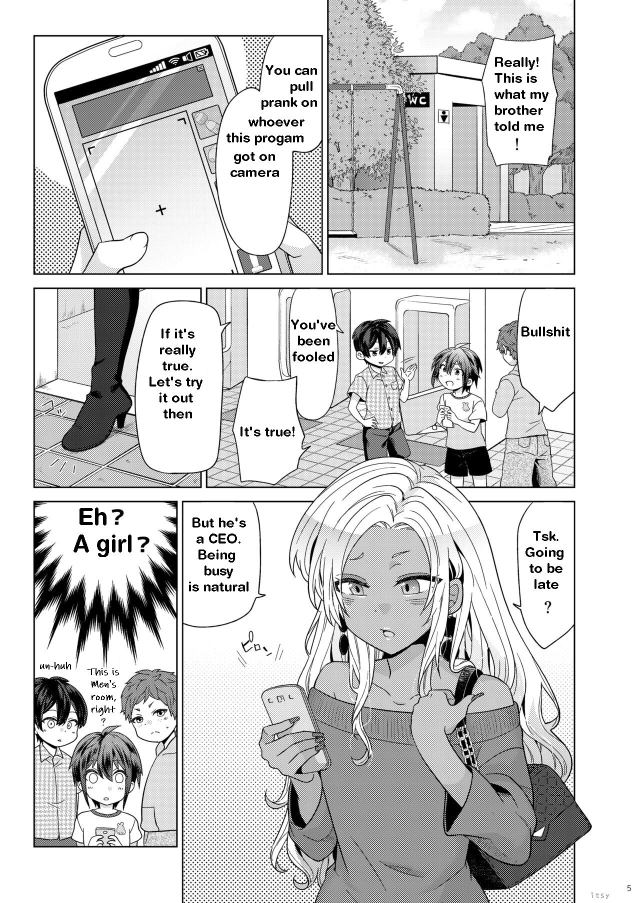 Josou Gal Otoko-kun ni Appli de Ecchi na Itazura Shite Mita 2 | The Prank App 2 page 3 full