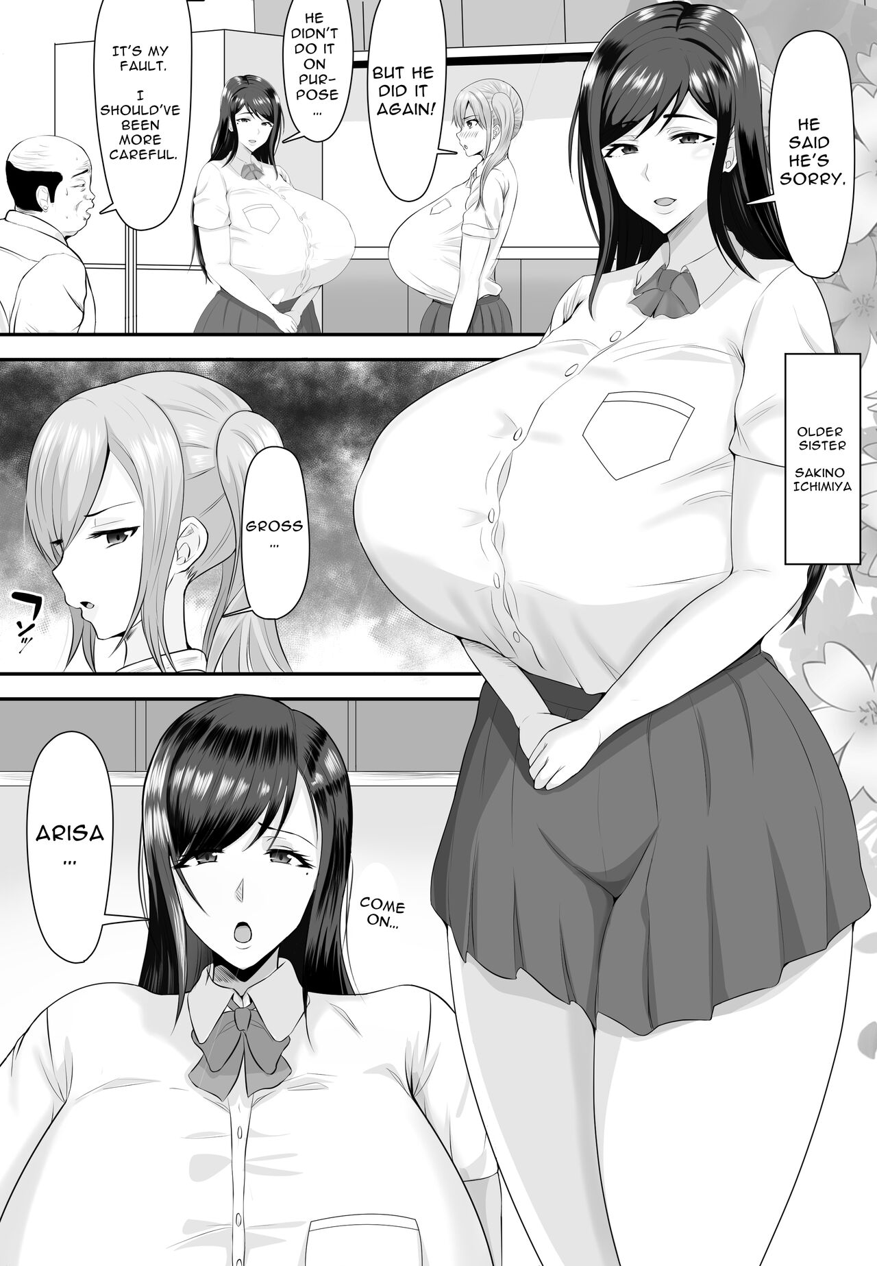 Kyonyuu JK o Tasuketakereba Musume no Hadaka Atete mite | Guess Which One's Your Naked Busty JK Daughter Or Else! page 5 full