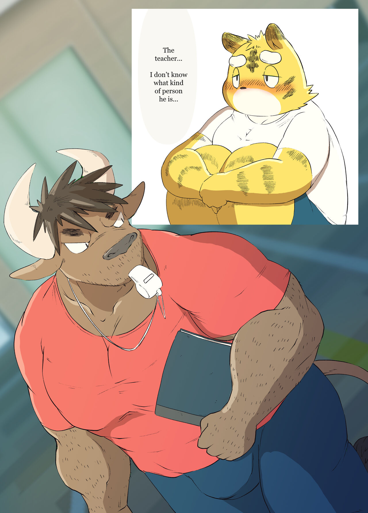 Muscular Bull Teacher & Chubby Tiger Student 1 page 3 full