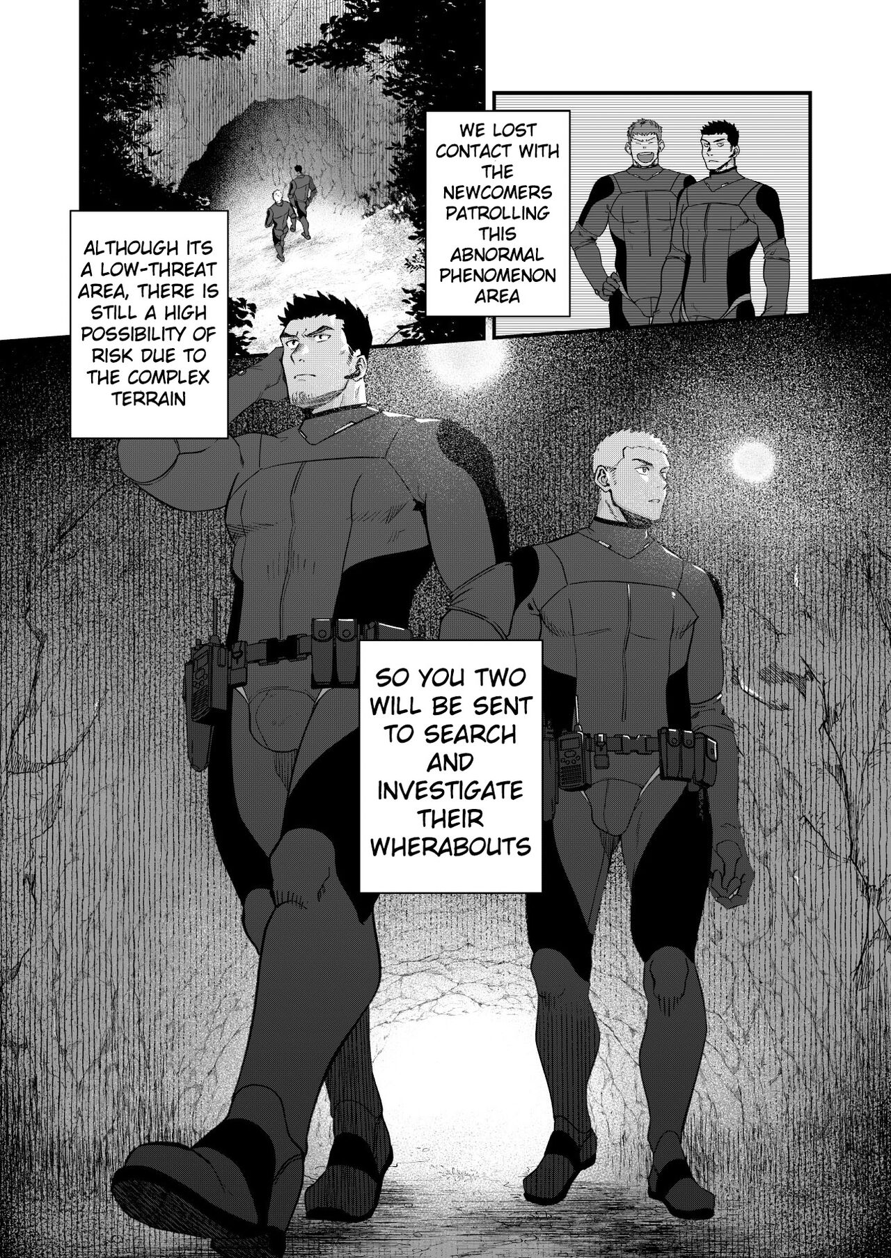 Buka no Mae de Shokushu ni Moteasobareru Otoko no Manga page 3 full