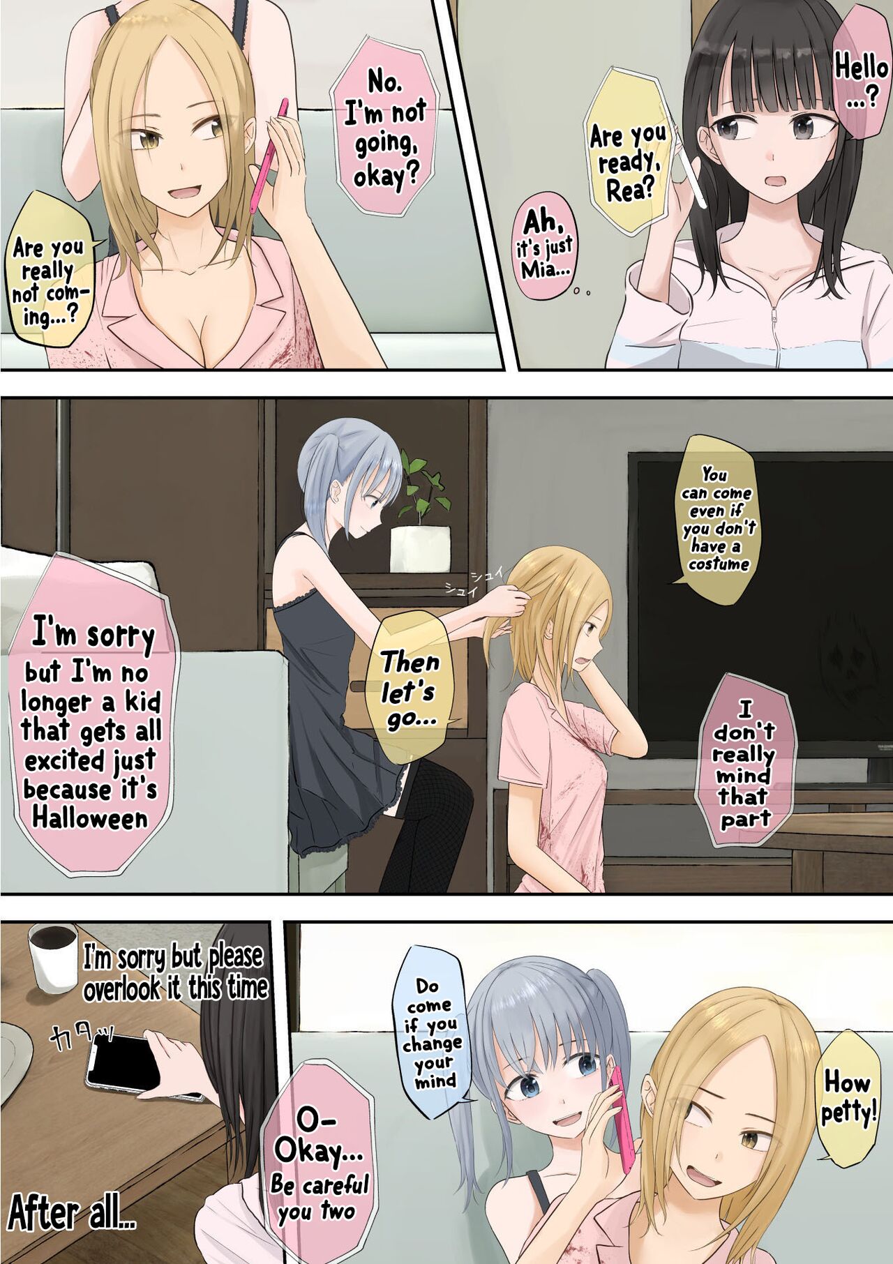 Halloween Roshutsu Shoujo | Halloween Exhibitionist Girl page 4 full