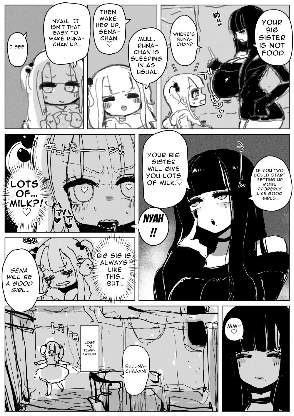 Ochinpo Milk Sisters ~Tokunou Tairyou! Shasei Shimakuri Ikimakuri! Kyonyuu Kyokon no Shimai no Nichijou~  | Dick Milk Sisters ~Copious Cum! Orgasms Galore! A day in the life of Busty Girthy Sisters~ page 5 full