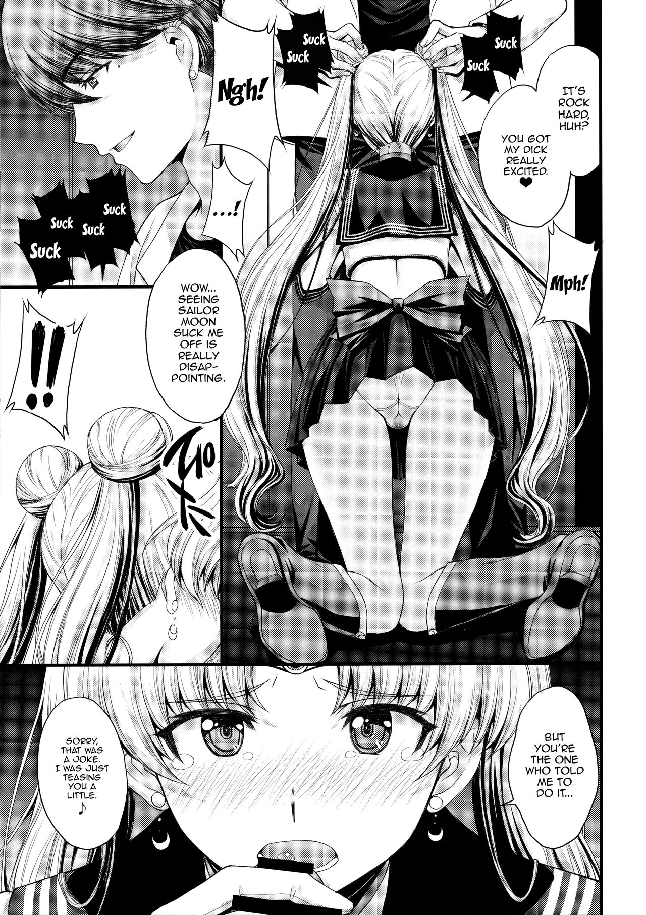 Usagi no Junjou!? Chin Make Bishoujo Senshi! |  As Innocent as a Bunny! The Pretty Guardian Loses to the Dick! page 10 full