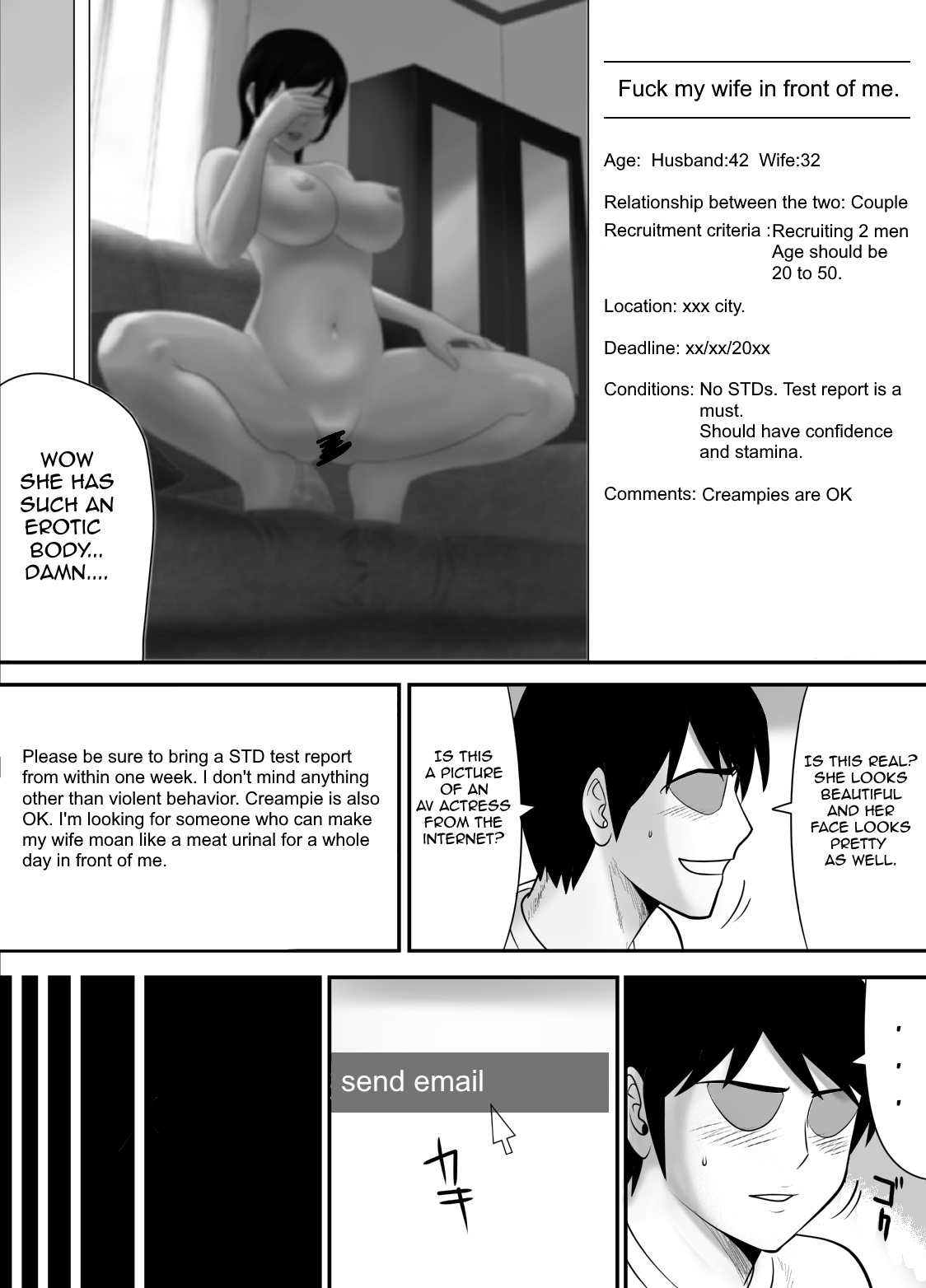 Me no Mae de Watashi no Tsuma o Okashite kudasai | Please Fuck My Wife In Front Of Me page 4 full
