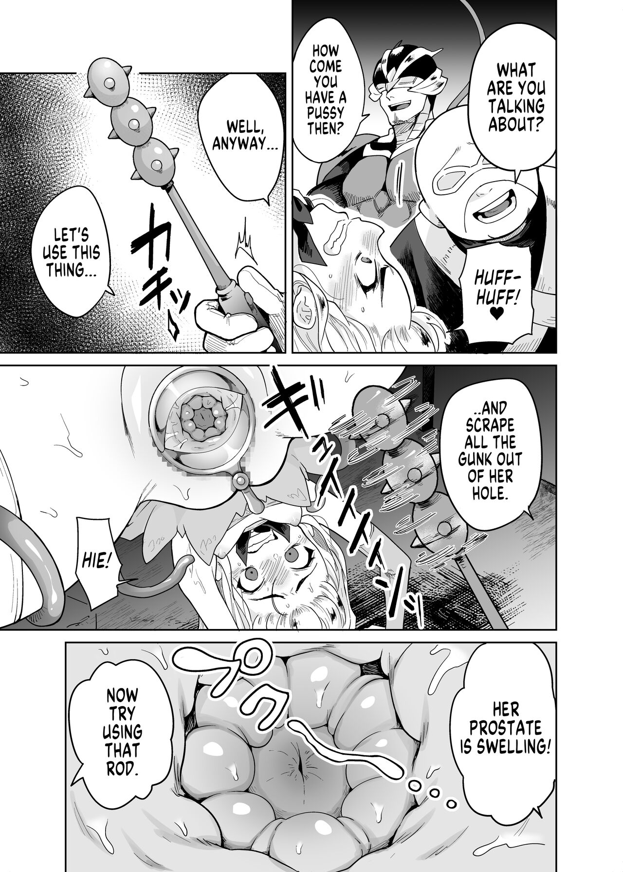 TS Mahou Shoujo Chevalier-chan no Omanko wa Zenritsusen ga Nokotte iru kara Kitsukute Binkan tte Maji desu ka! | Is it true that TS Magical Girl Chevalier still has her Prostate? page 10 full