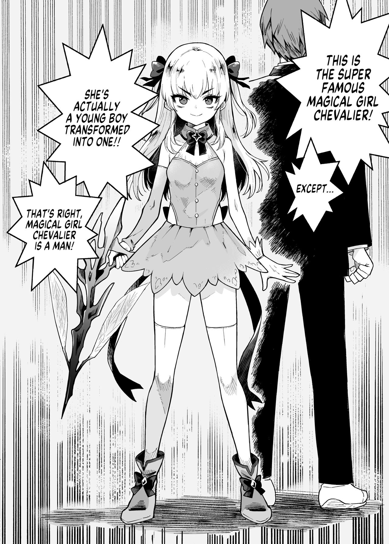 TS Mahou Shoujo Chevalier-chan no Omanko wa Zenritsusen ga Nokotte iru kara Kitsukute Binkan tte Maji desu ka! | Is it true that TS Magical Girl Chevalier still has her Prostate? page 3 full