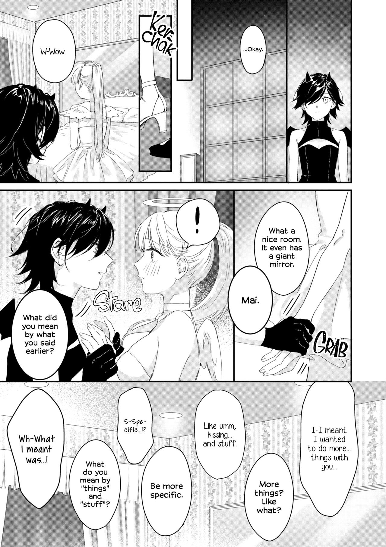 Tenshi-chan wa Yuuwakushitai | A Little Angel's Temptation page 9 full