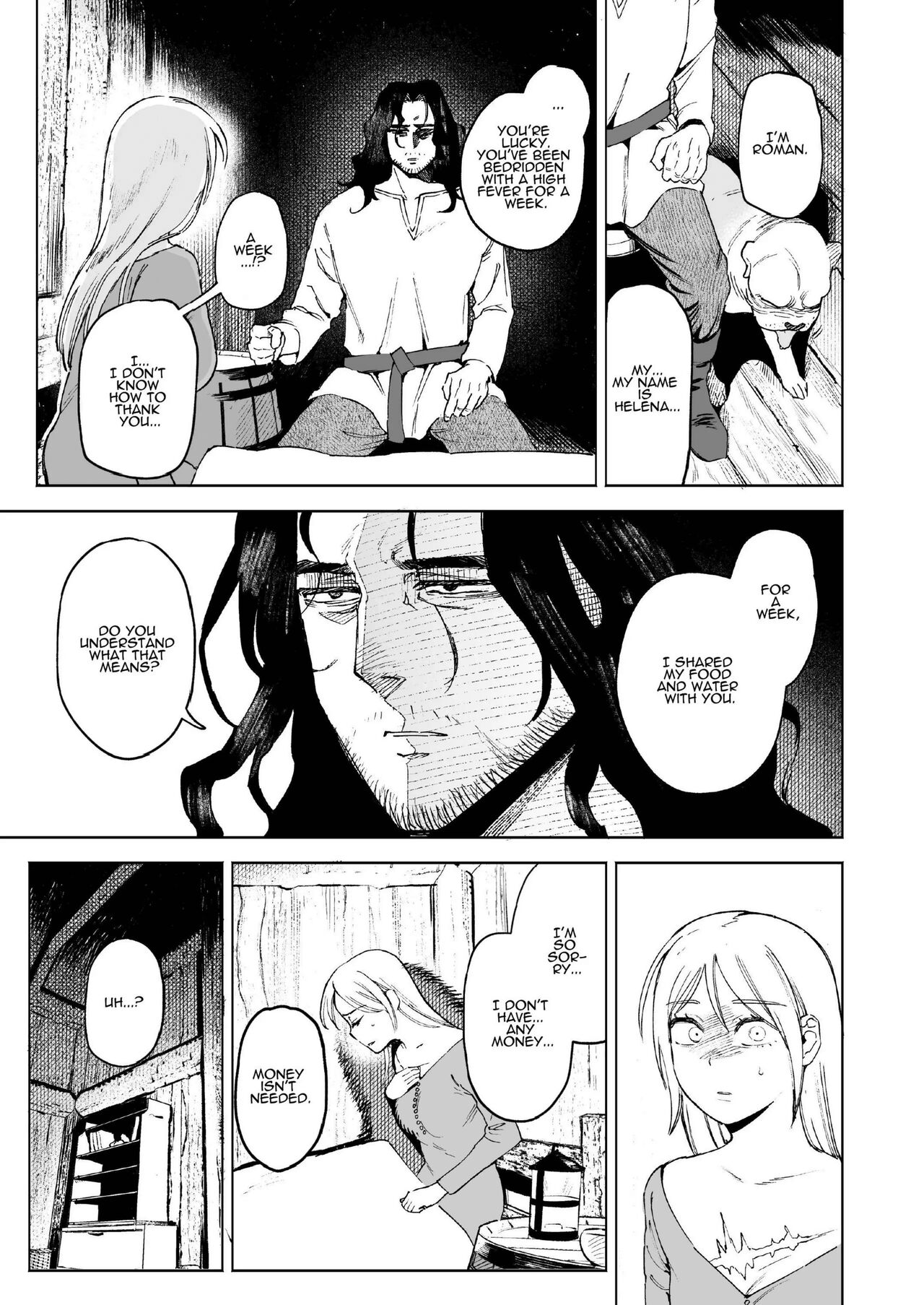 Maiden ~Shoufu ga Moto Kishi no Karyuudo ni Hirowareru Hanashi~ | Maiden ~the tale of a prostitute taken in by a former knight~ page 9 full