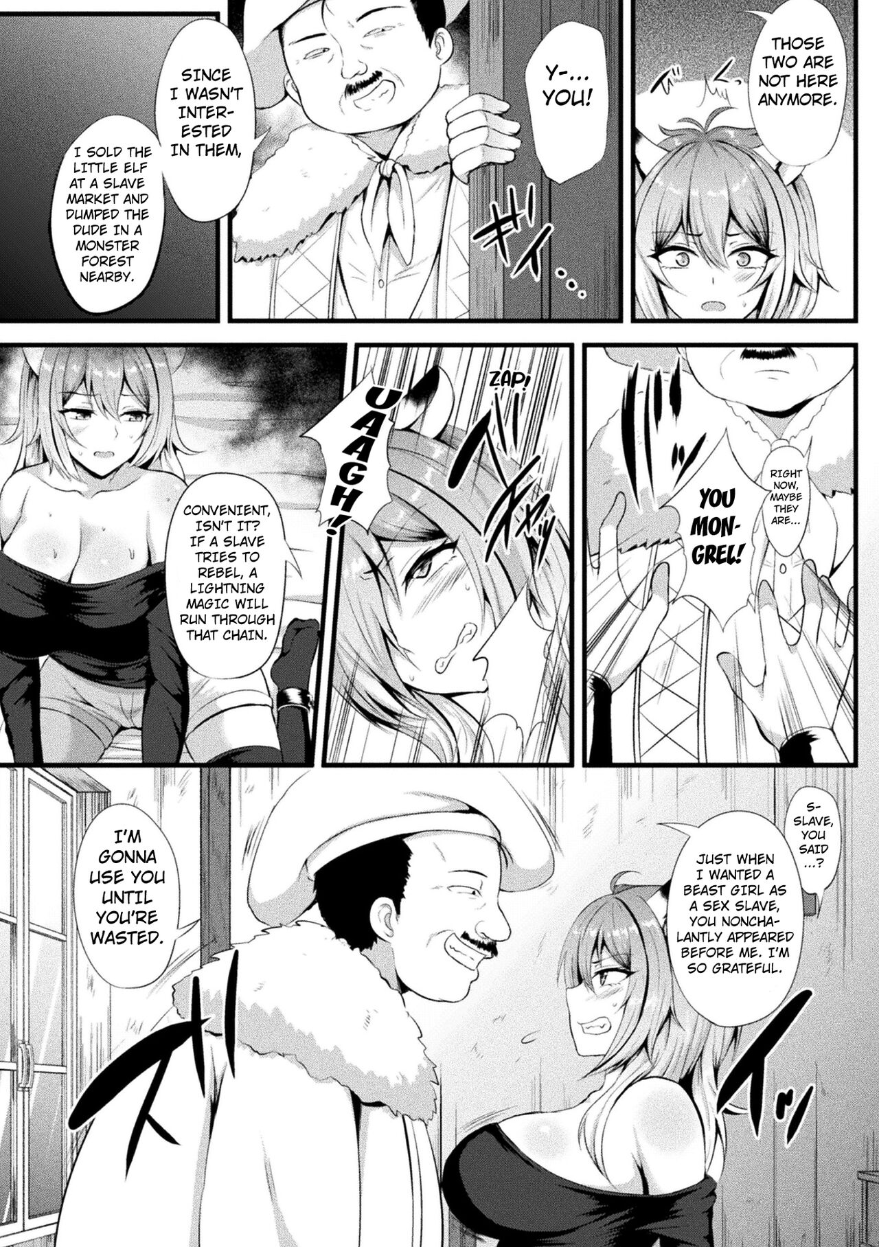 Toraware no Kemono Musume Kyousei Slime Acme | The Captived Beast Girl Forced Climax by a Slime page 5 full