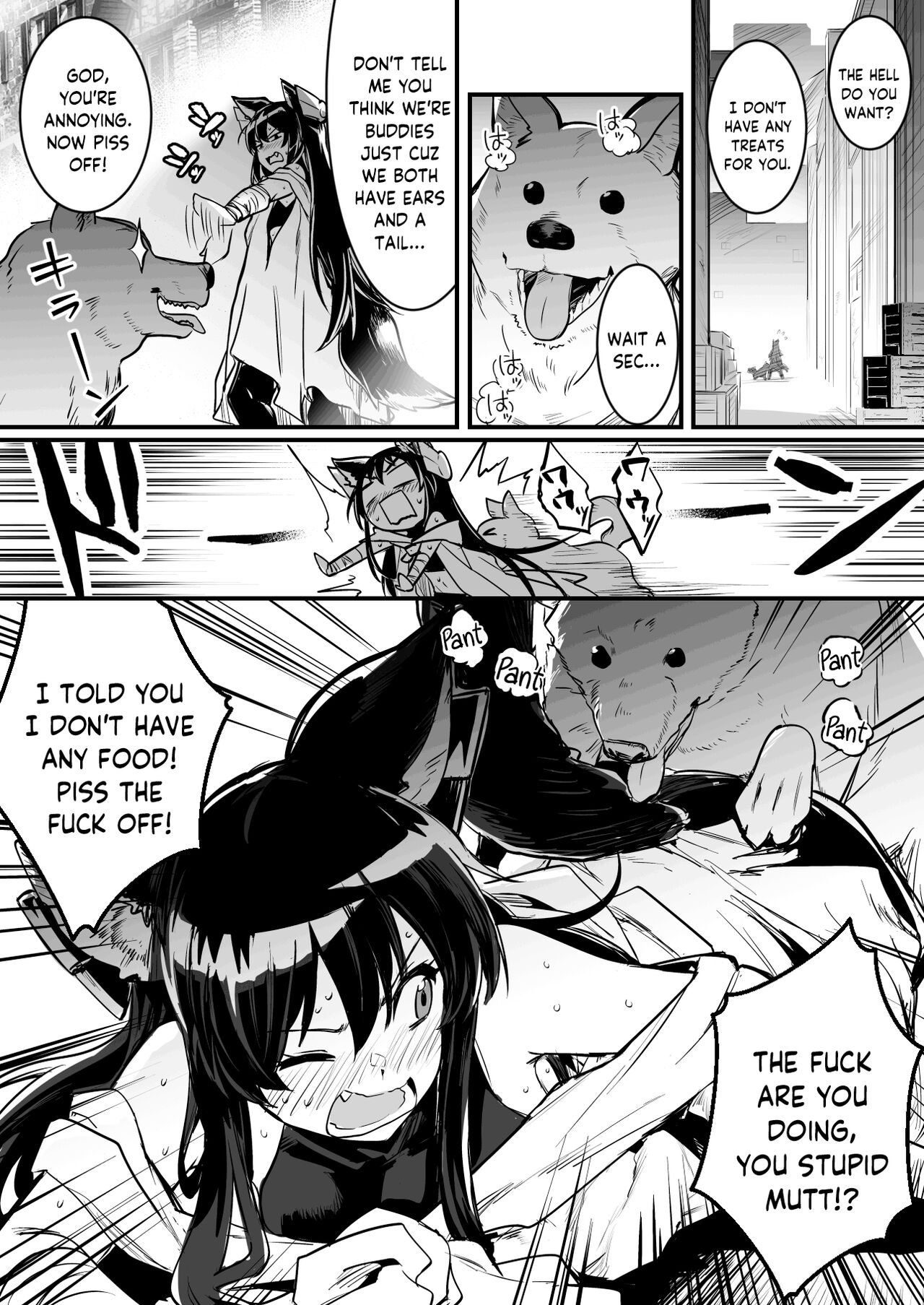 Hitodori no nai rodjiura de motta norainu kara shitsuyo ni kyuai sa re, sono ikioi ni konmake shite nashikuzushi-teki ni kobi shite shimau kenshi-chan page 2 full