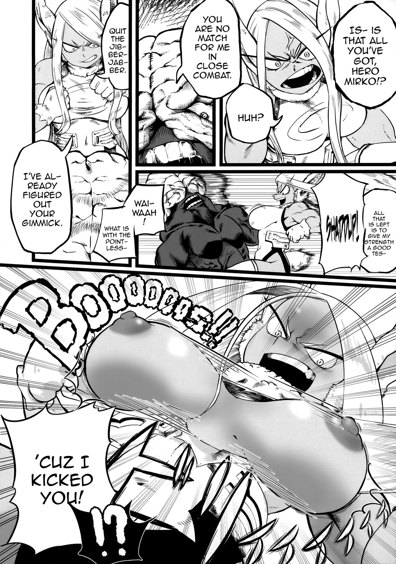 Mirko vs Chinpo Nounashi | Mirko vs Dick Noumu page 3 full