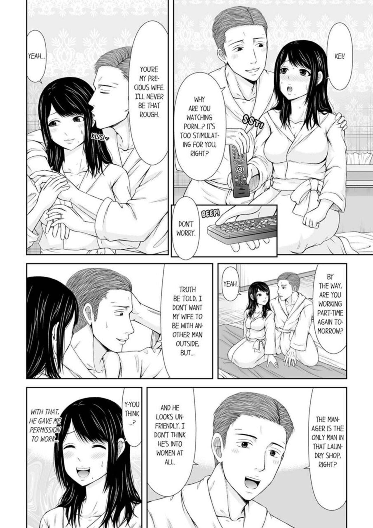 Denwa chū , Ushiro kara XL no Furin Pisuton 〜 Majimena Hitozuma no Inran SEX | Fucked with a Giant Dick from Behind while on the Phone - A Serious Wife’s Filthy SEX 1 page 4 full