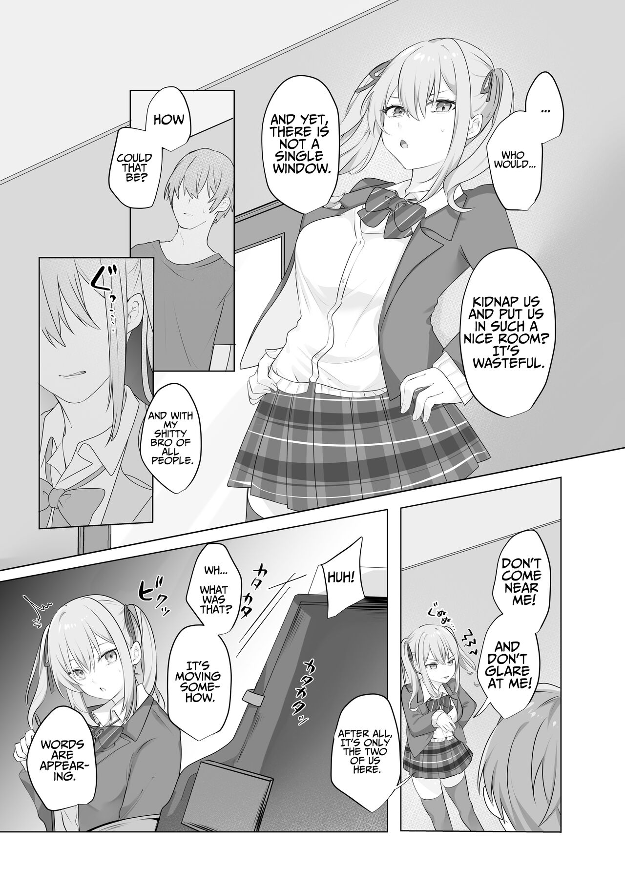 Sex Shinai to Derarenai Heya ni Naka no Warui Imouto to Tojikomerareru | Trapped in a Sex-locked Room with your Bitchy Little Sister page 6 full