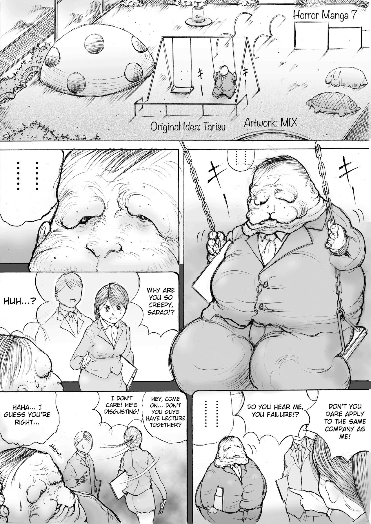 Horror Manga 7 page 1 full