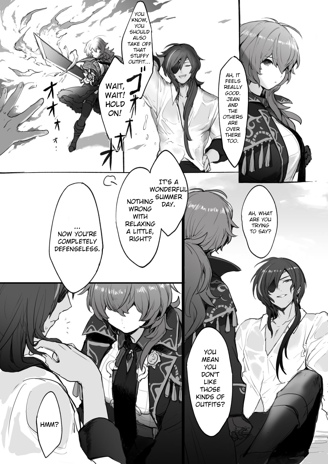 Nakayoshi Kaeya & Diluc Wa Chapter 1 page 4 full