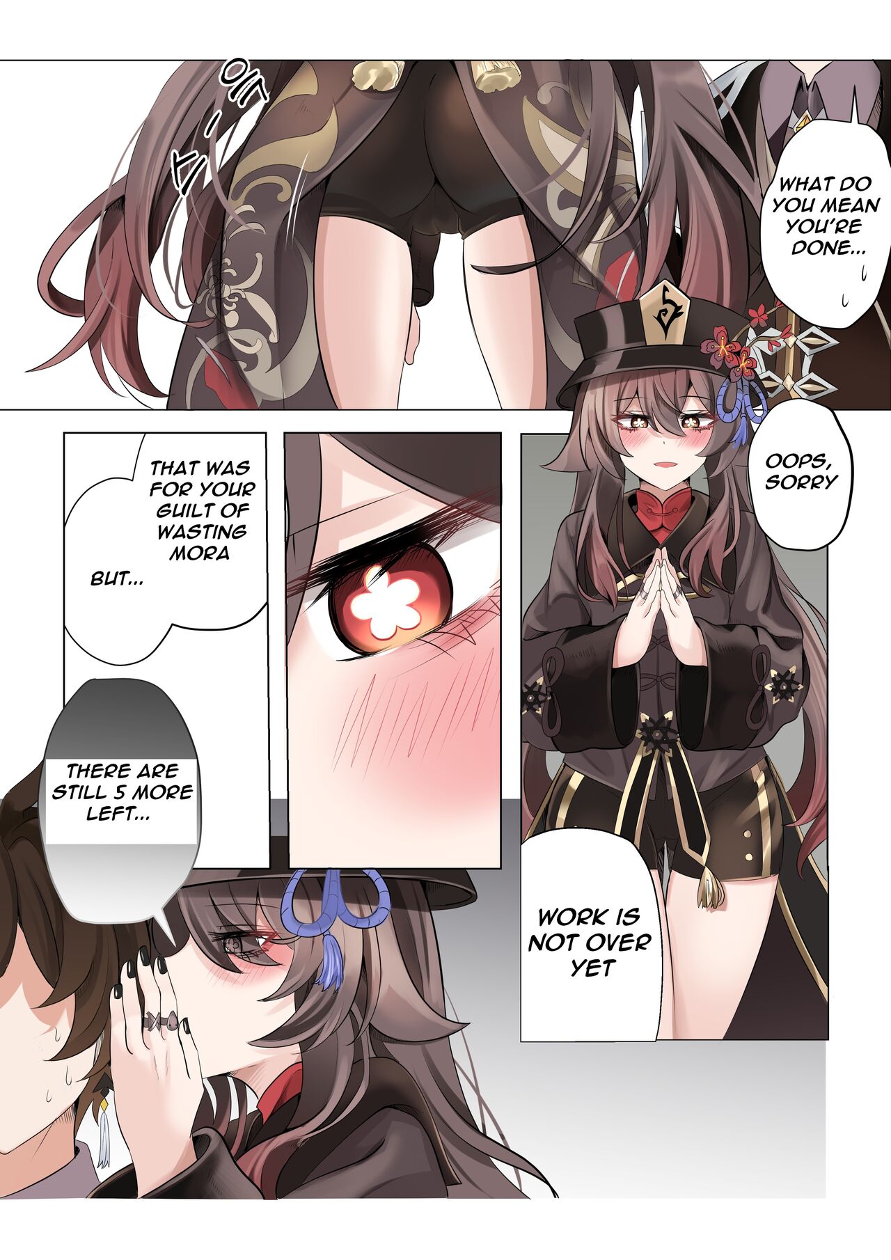 Contract  - A Hu Tao x Zhongli Hentai Comic page 9 full
