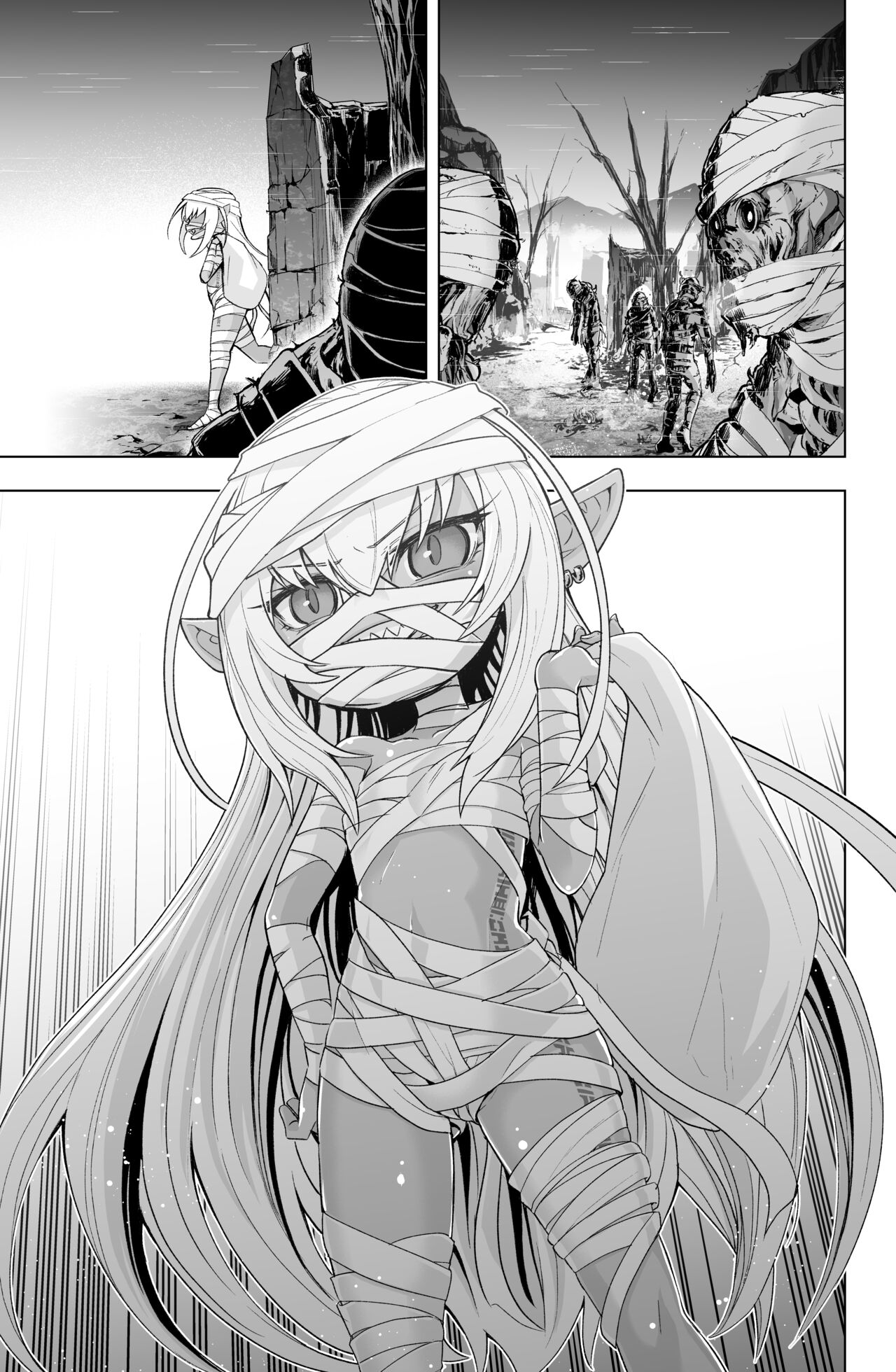 Loli Dark Elf no Houtai Ishou ga Hagitorareru dake no Manga page 6 full