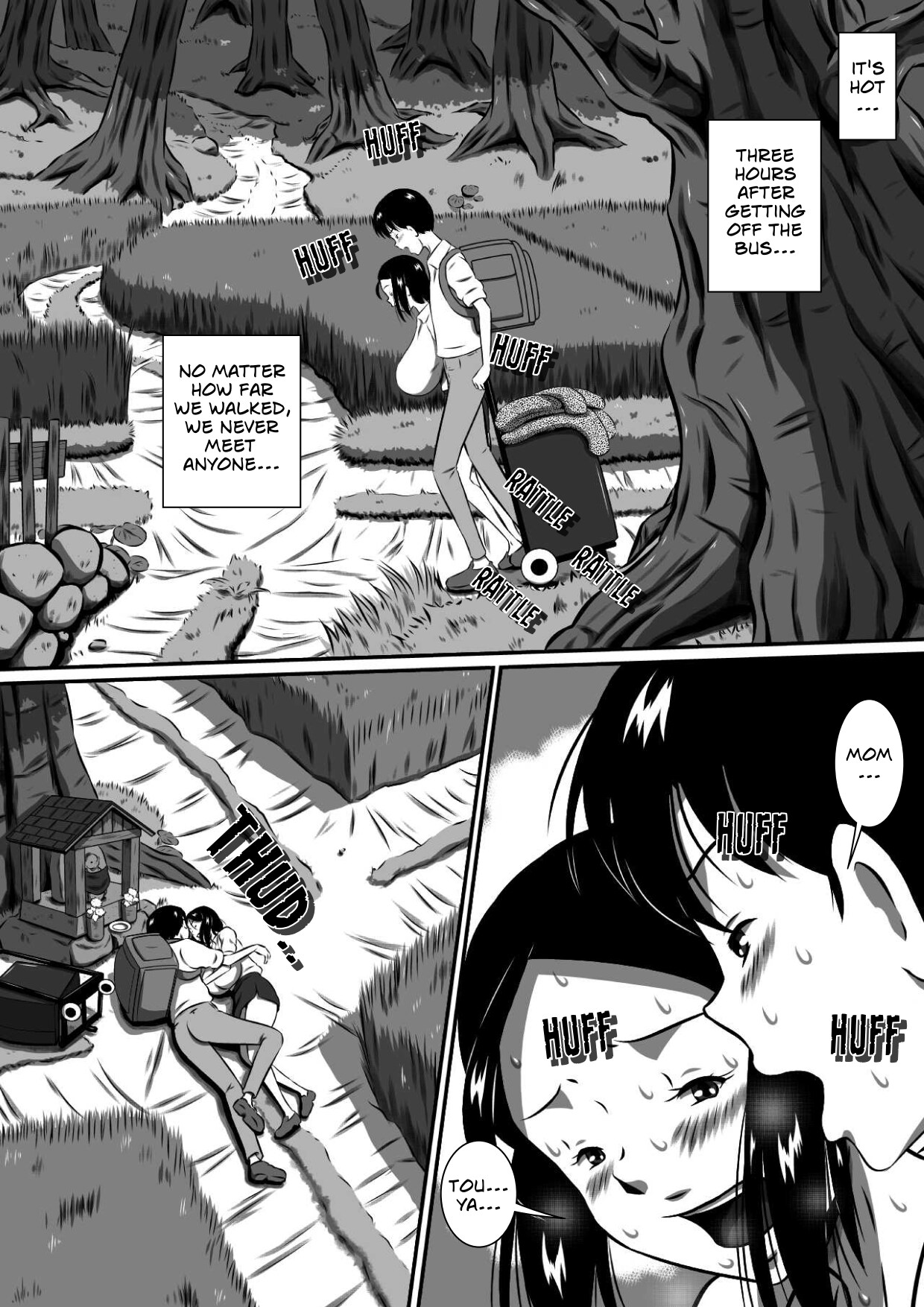 Oyako Futari no Touhikou! Mayoikonda Kakurezato de Asa kara Ban made Sex Zanmai! | A Forbidden Getaway For Two page 6 full