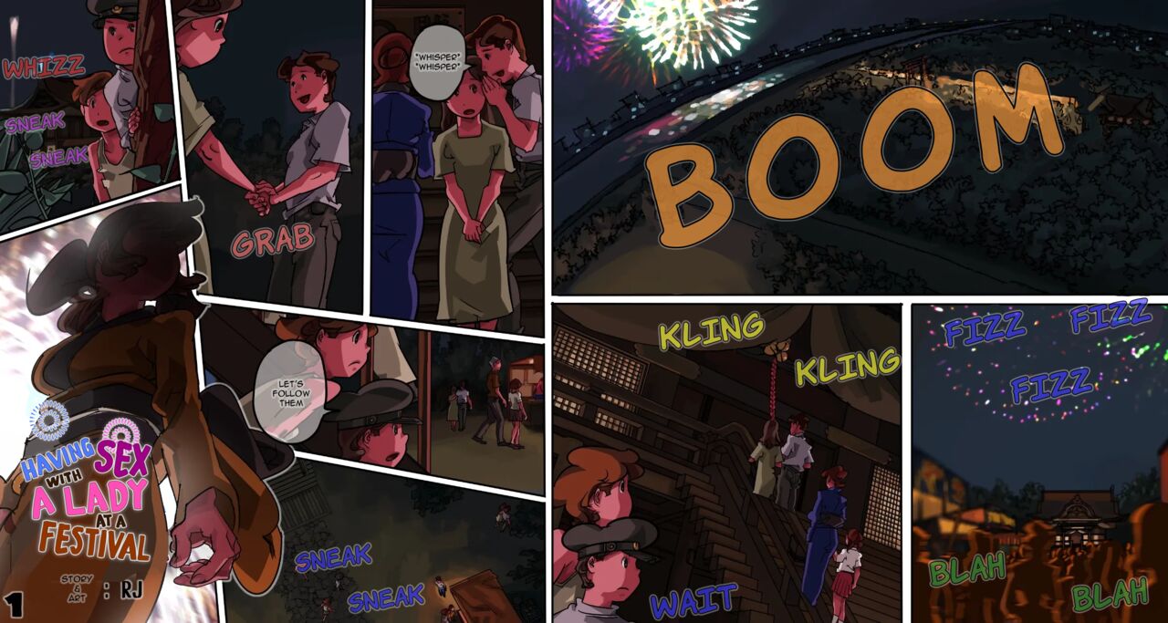 Shounen ga Ennichi de Nazo no Onee-san to Sex | Boys who meet mysterious lady and have sex with her during a festival page 1 full