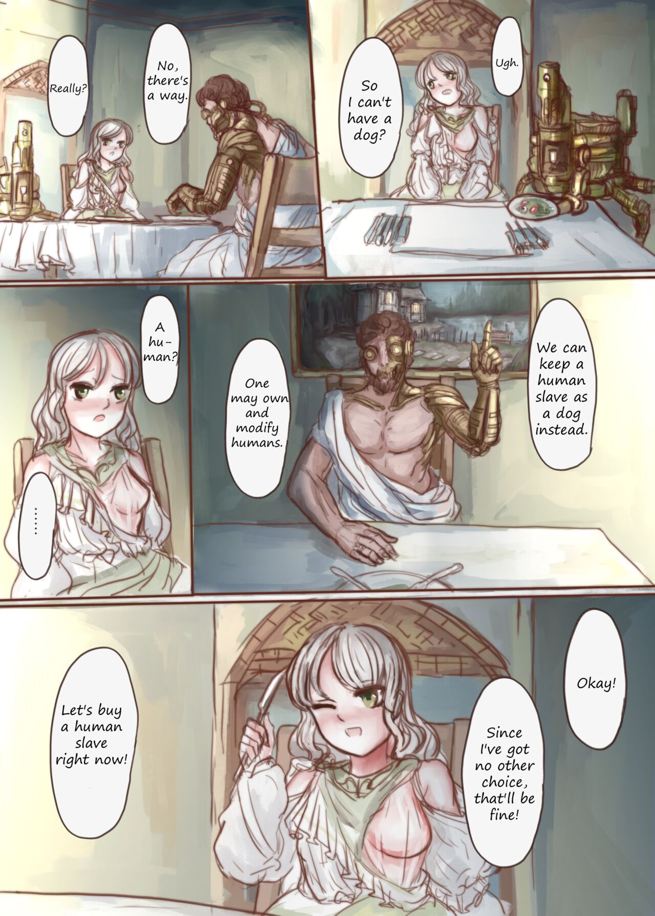 Kanemochi no Ojou-sama ga Dorei o Katte Wanko ni Kaizou suru Hon page 7 full