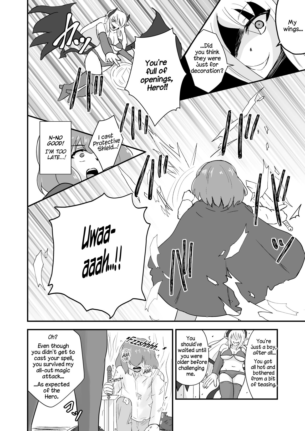 Yuusha, Mazoku no Onee-san ni Haiboku su. |  The Hero is Defeated by a Succubus Oneesan. page 7 full