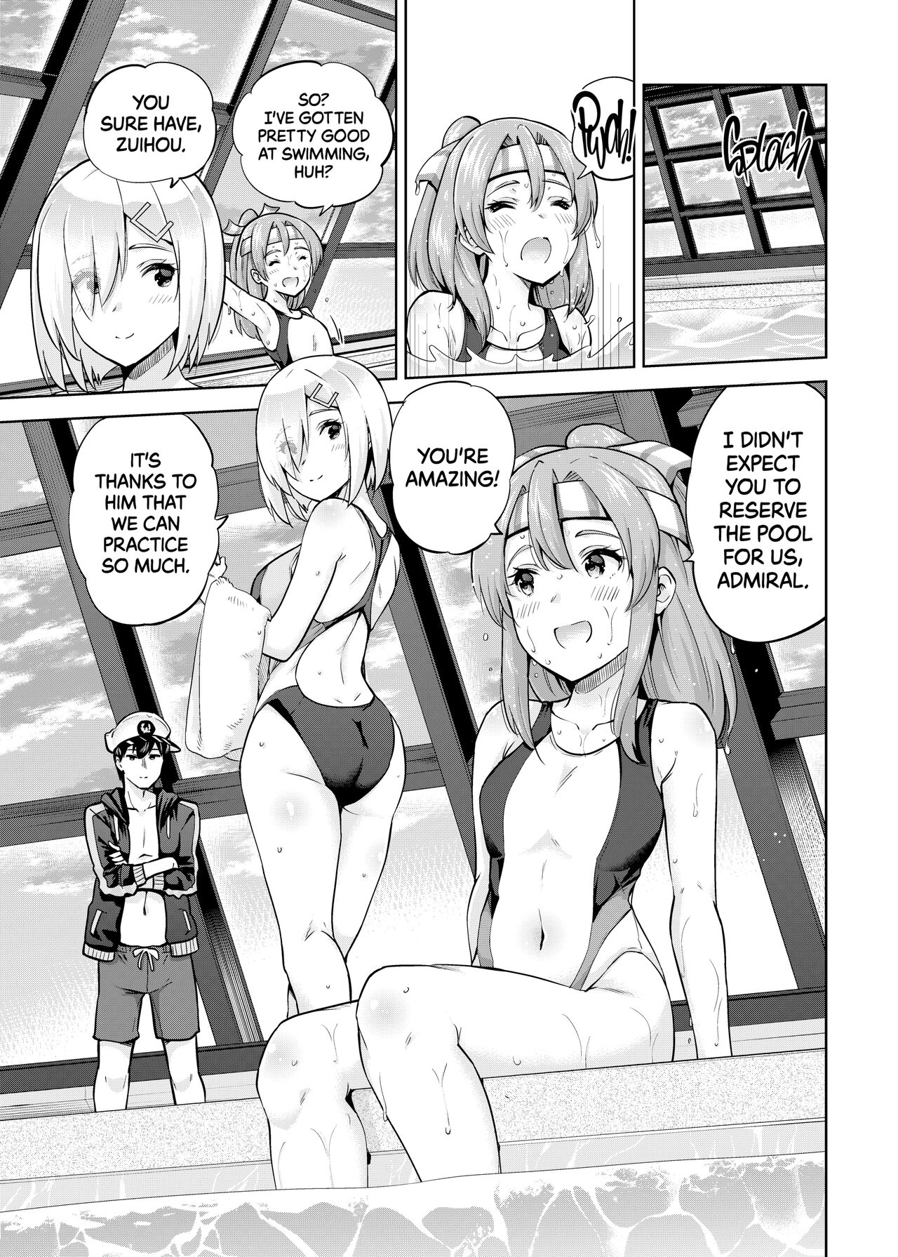 Kyouei Mizugi na Zuihou-chan to Hamakaze-san to. | Zuihou and Hamakaze in Racing Swimsuits page 2 full