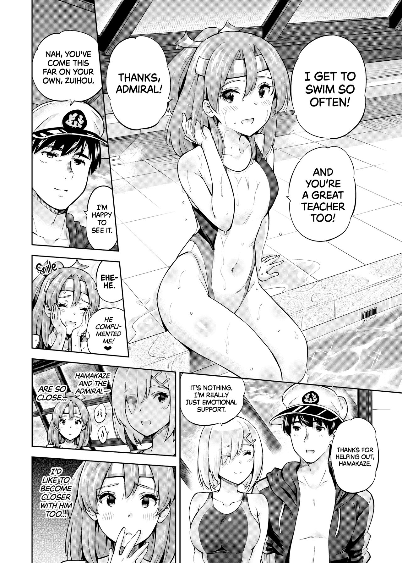 Kyouei Mizugi na Zuihou-chan to Hamakaze-san to. | Zuihou and Hamakaze in Racing Swimsuits page 3 full