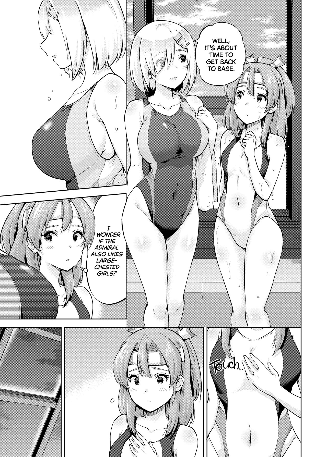 Kyouei Mizugi na Zuihou-chan to Hamakaze-san to. | Zuihou and Hamakaze in Racing Swimsuits page 4 full